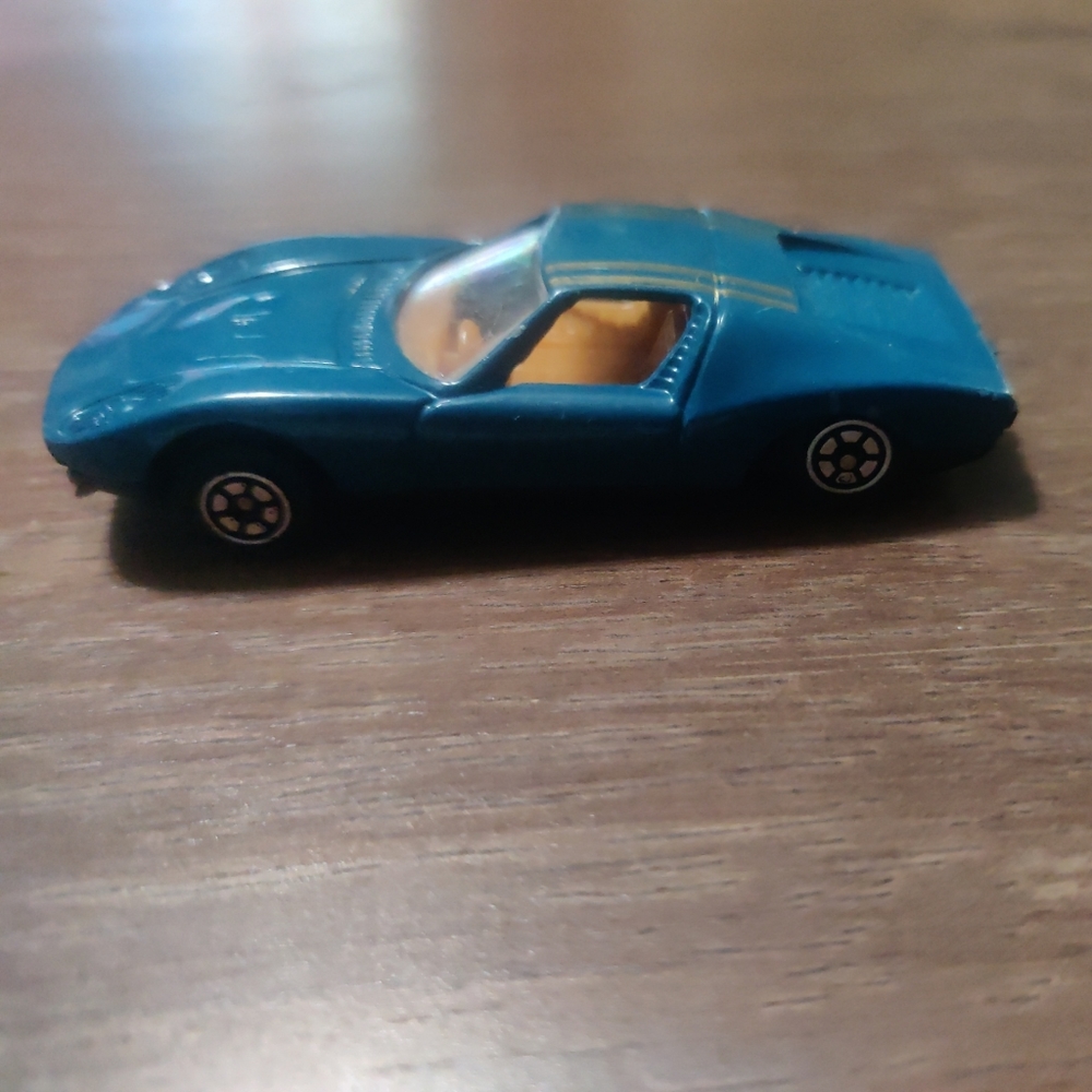 Yatming #817 Lamborghini Miura 1960s Sports Car‎ Teal Blue-Green 1/64 Scale
